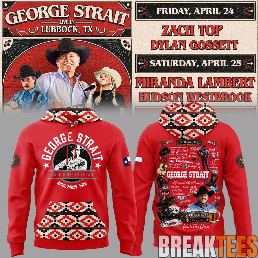 George Strait One Last Ride tour at Lubbocks Jones ATT Stadium Hoodie