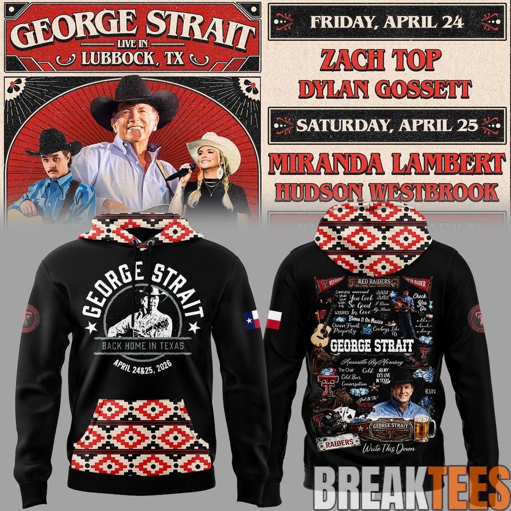 George Strait One Last Ride tour at Lubbocks Jones ATT Stadium Hoodie
