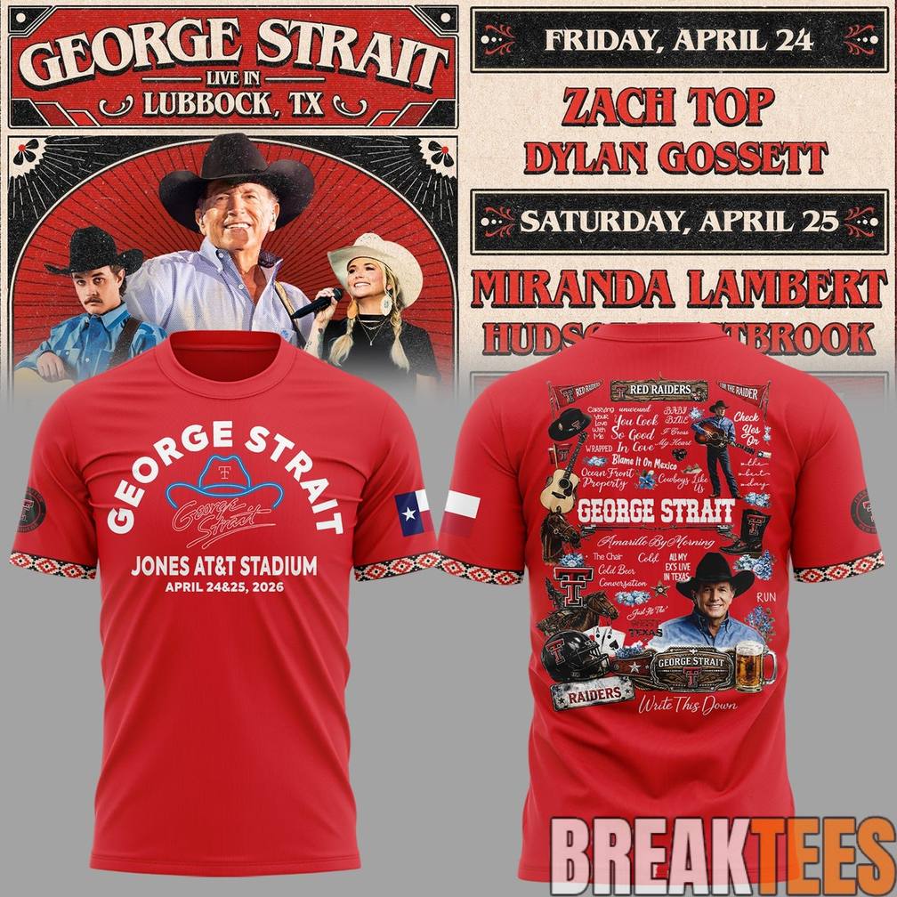 George Strait “One Last Ride” tour at Lubbock’s Jones AT&T Stadium Shirt