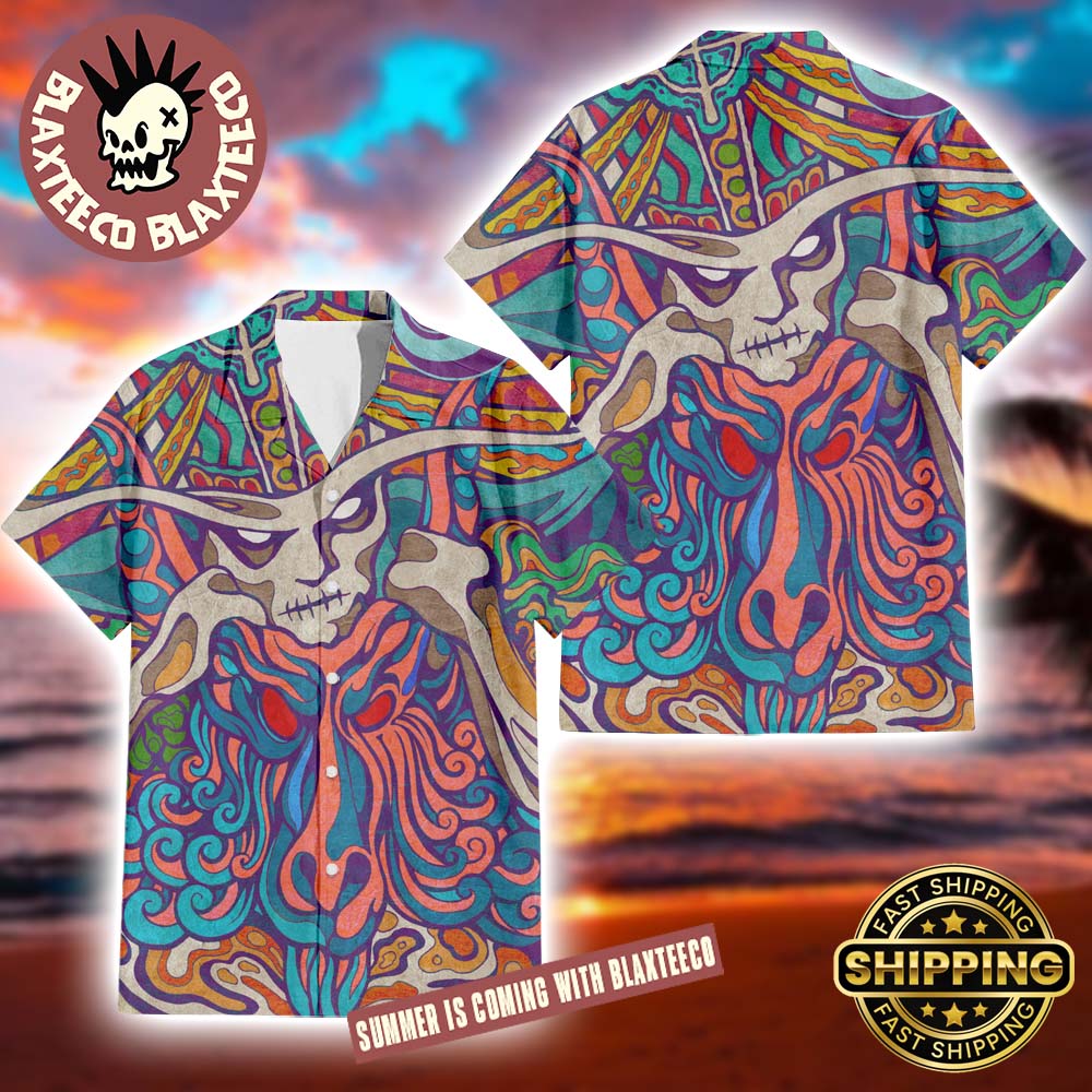 Ghost Band Seven Inches of Satanic Panic Album Cover Summer 2025 Gift For Fans Hawaiian Shirt