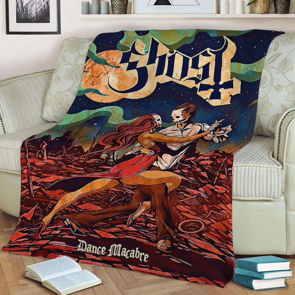 Ghost Bc Fleece Throw Blanket