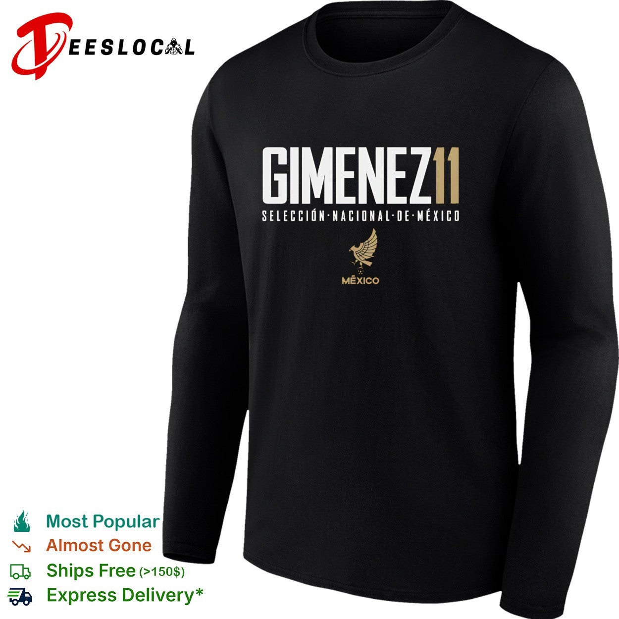 Gimenez 11 Mexico Seleccion Nacional soccer shirt