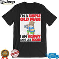 Gnome birdwatcher I’m a simple old man I am grumpy and I like boobs shirt