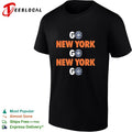 Go New York Go New York Go championship rings bold stacked text shirt