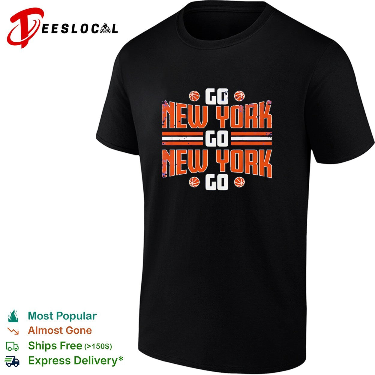 Go New York Go New York Knicks Basketball NBA Shirt