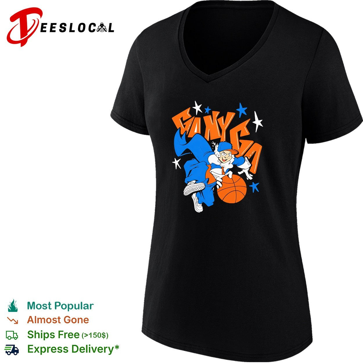 Go New York Knicks Go New York Mascot Cartoon Basketball Finals 2026 shirt