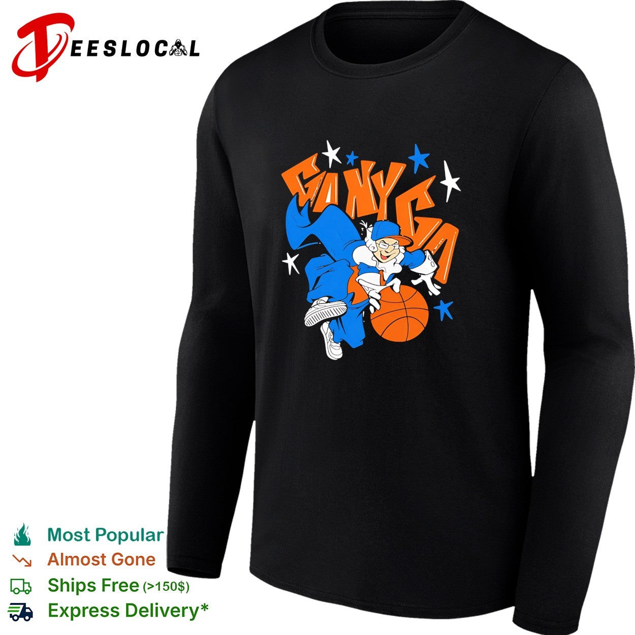 Go New York Knicks Go New York Mascot Cartoon Basketball Finals 2026 shirt
