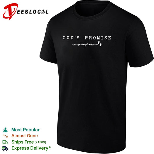 God’s promise in progress little footprints signature shirt
