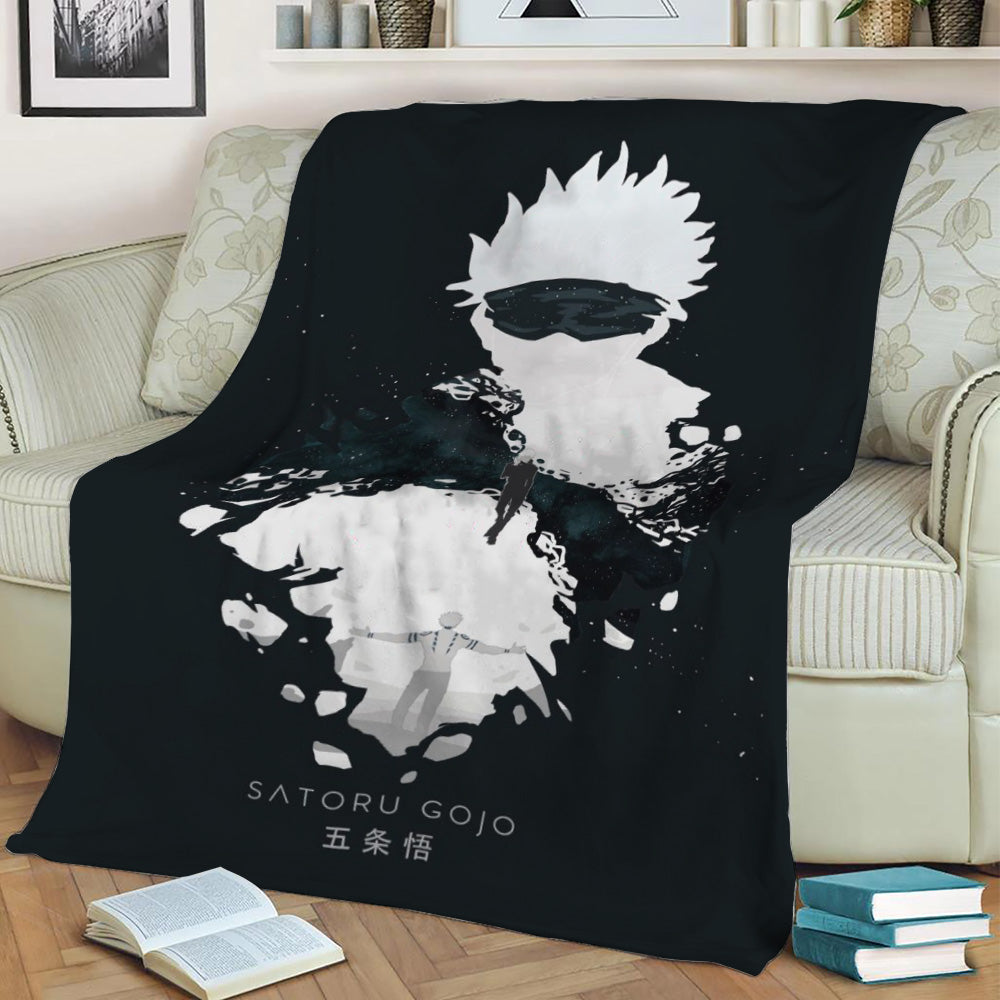 Gojo Unlimited Void Fleece Throw Blanket