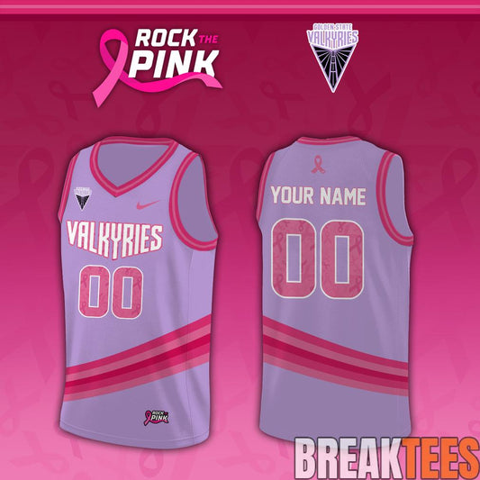 Golden State Valkyries x Rock The Pink 2026 Custom Jersey