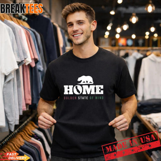 Golden State of Mind California Bear Home T-Shirt