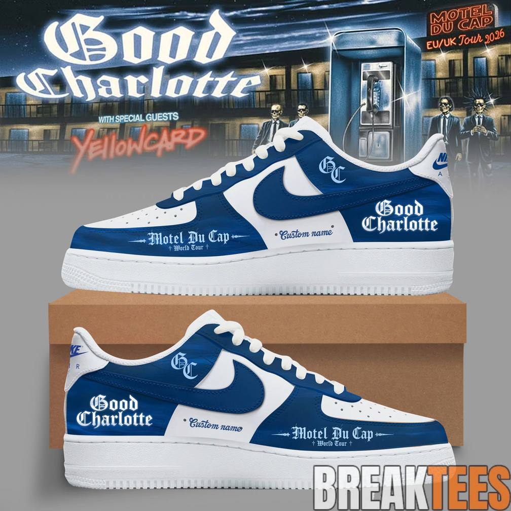 Good Charlotte Motel Du Cap Tour 2026 Custom Air Force 1 Shoes