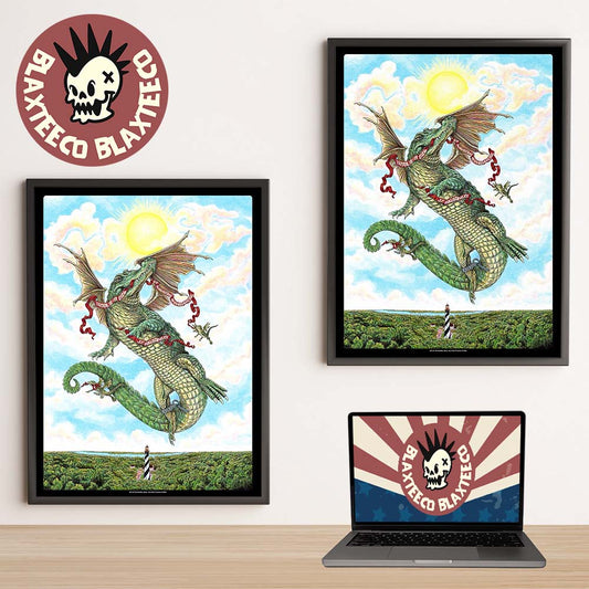Goose St Augustine Florida 2026 Venue Poster Run Shows At St Augustine Amphitheatre On April 18 And 19 2026 Alligator Chain Yer Dragon Art Poster Canvas