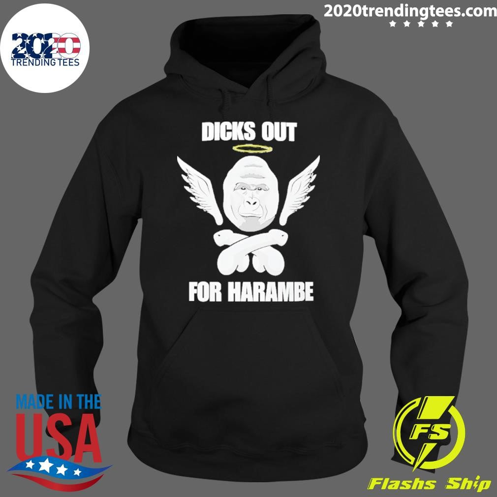 Gorilla Winged Dicks Out For Harambe Shirt