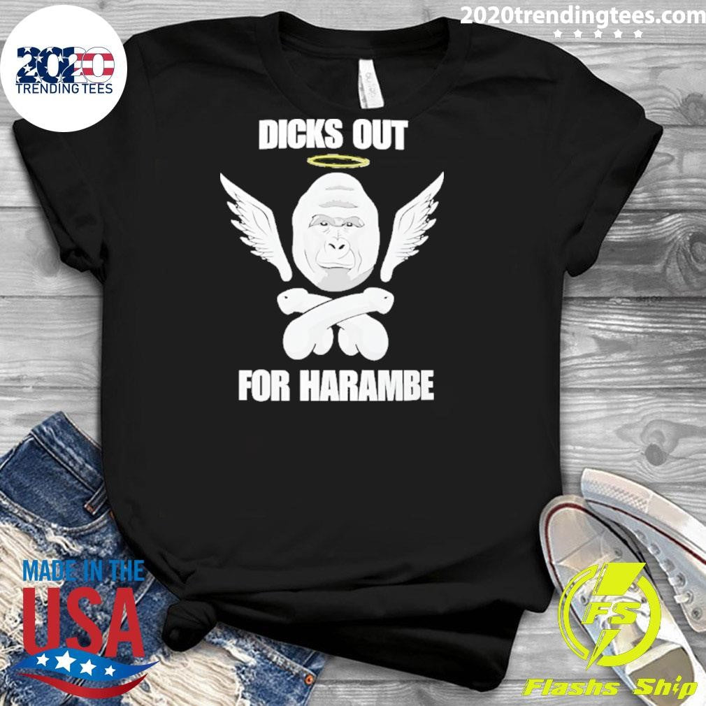 Gorilla Winged Dicks Out For Harambe Shirt