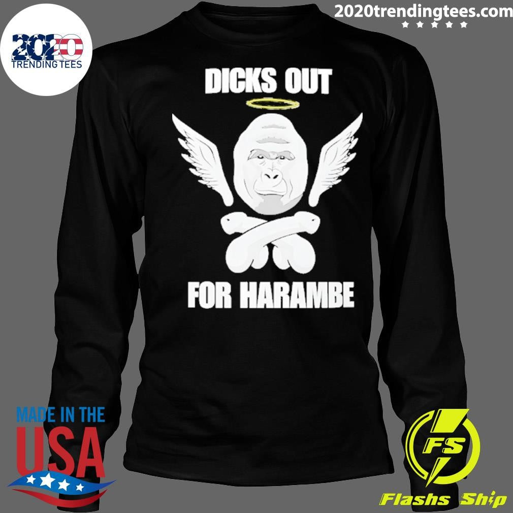 Gorilla Winged Dicks Out For Harambe Shirt
