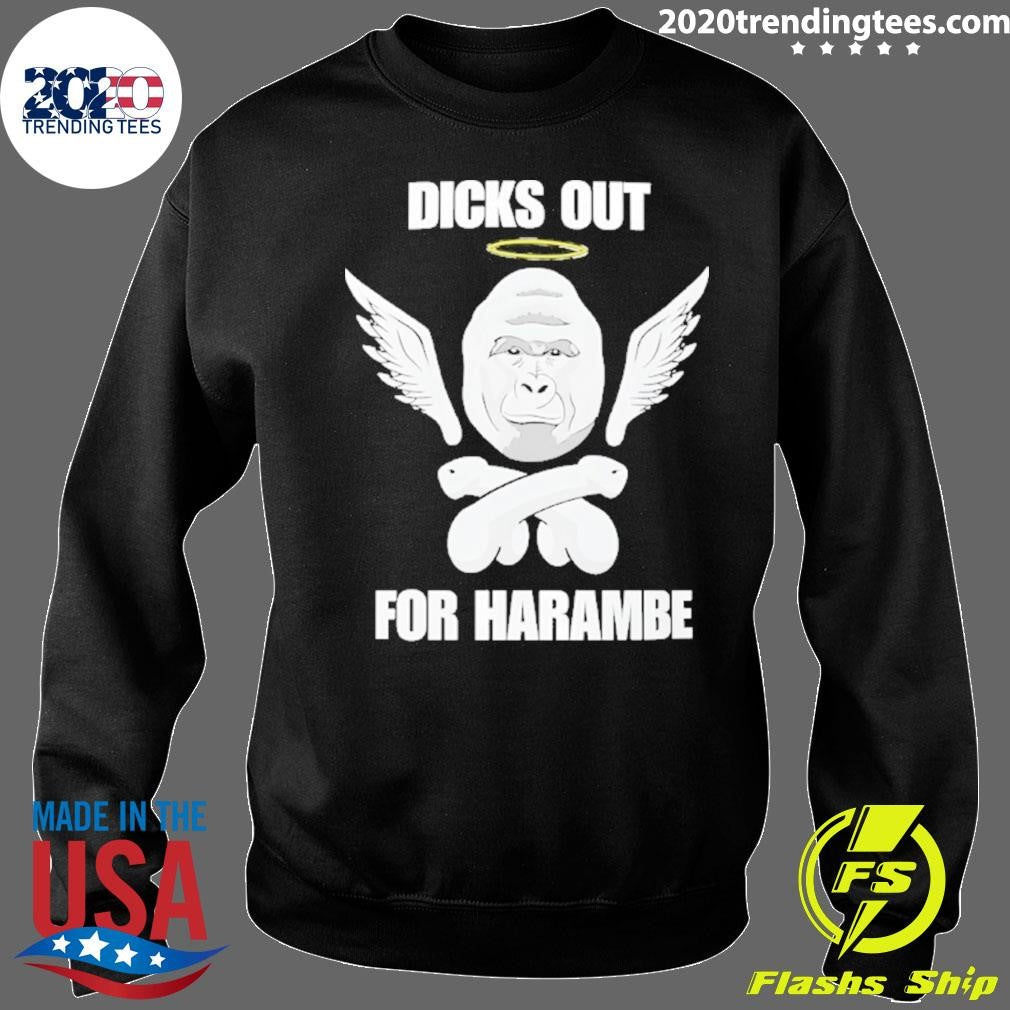 Gorilla Winged Dicks Out For Harambe Shirt