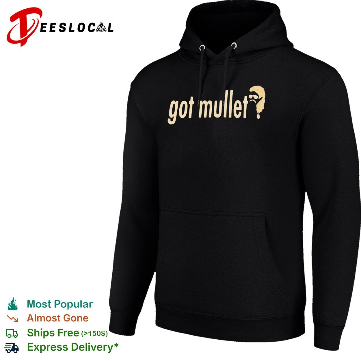 Got mullet character mustache sunglasses shirt