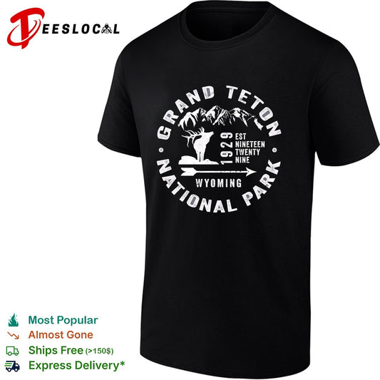 Grand Teton National Park Wyoming 1929 Est Nineteen Twenty Nine Elk Mountains shirt