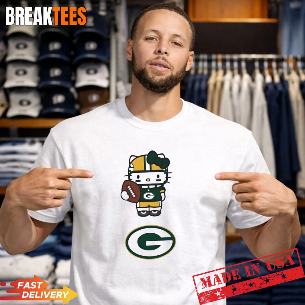 Green Bay Packers Football x Hello Kitty Anime T-Shirt