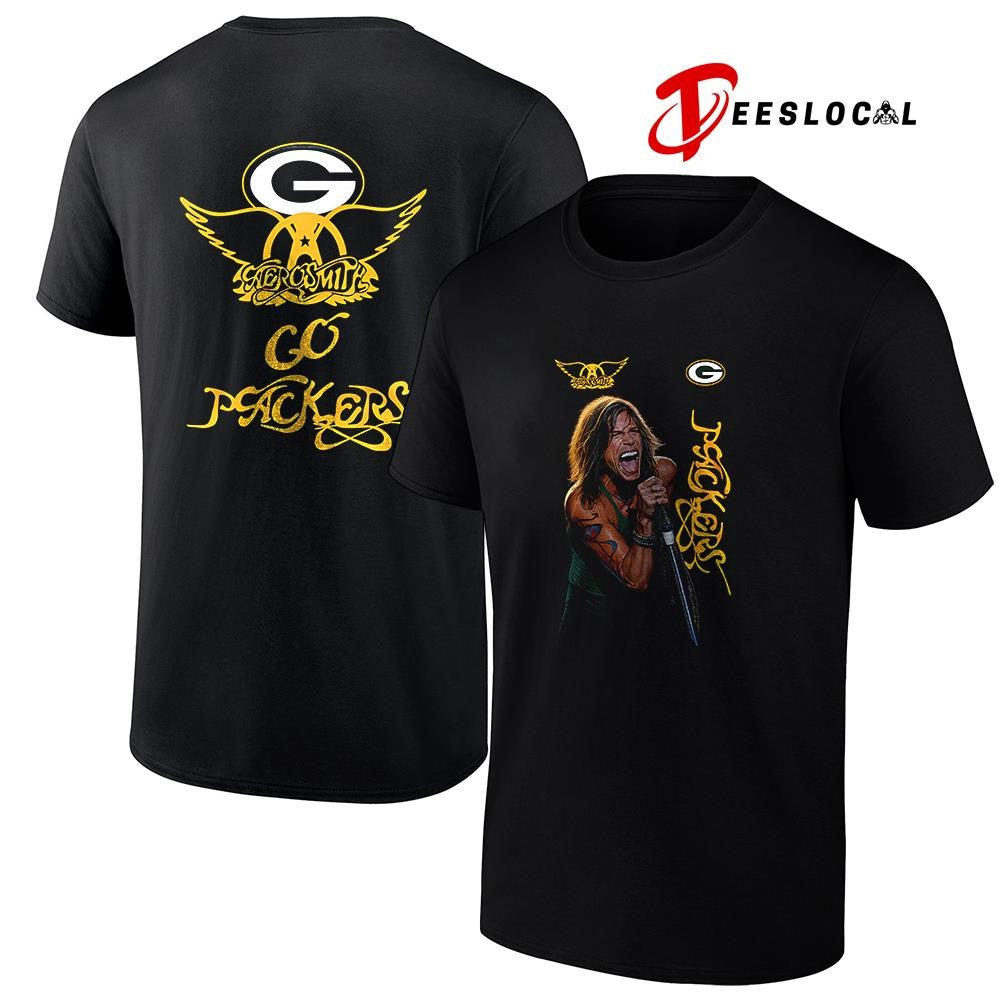 Green Bay Packers x Aerosmith graphic shirt