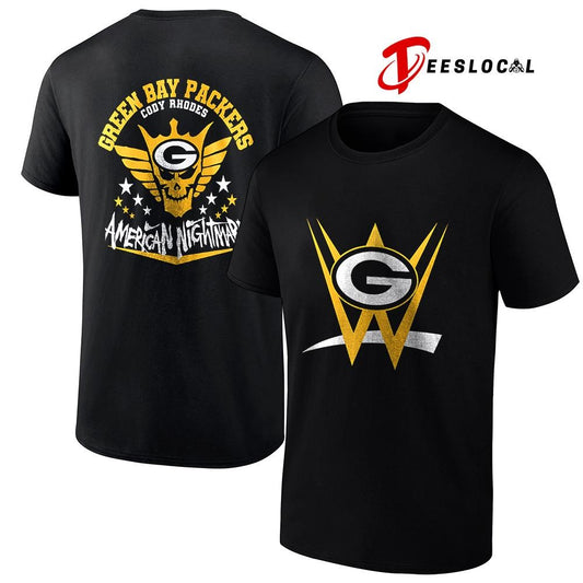 Green Bay Packers x Cody Rhones American nightmare logo shirt