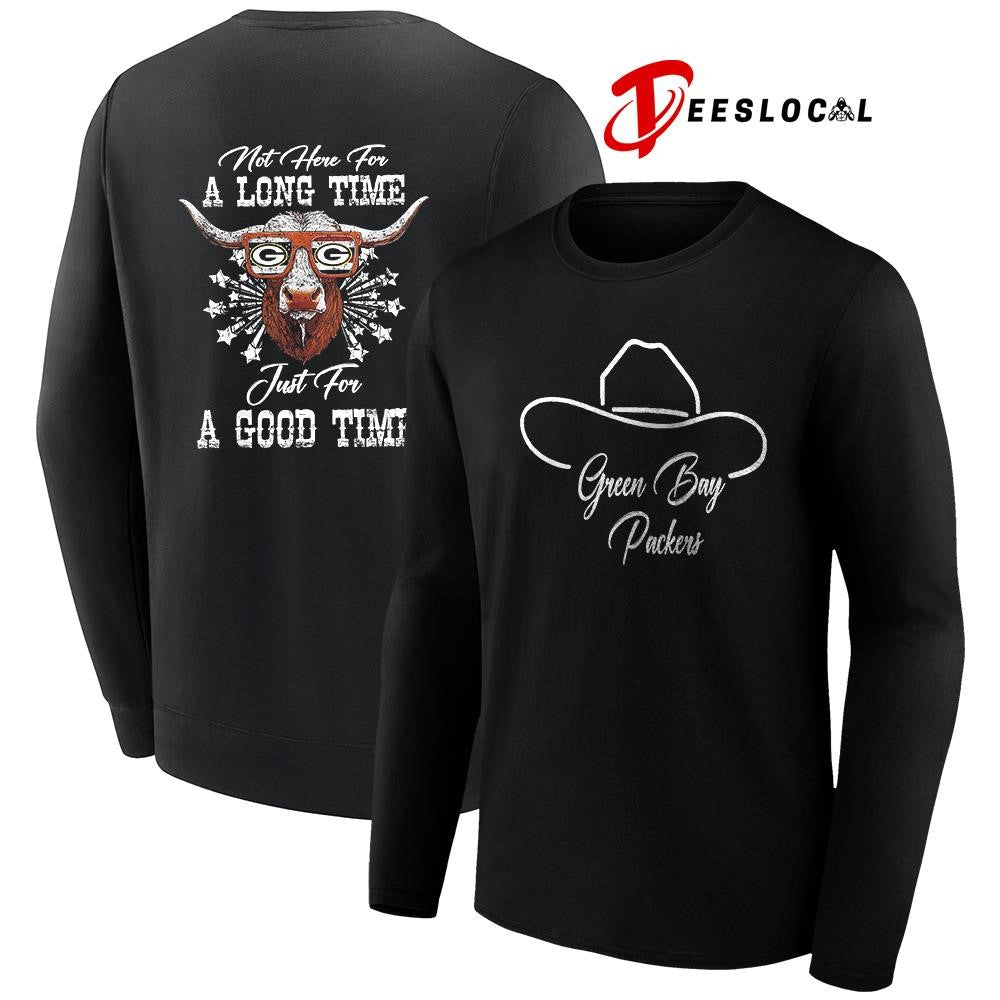 Green Bay Packers x George Strait not here for a long time just for a good time shirt