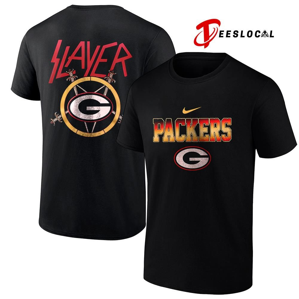 Green Bay Packers x Slayer logo shirt
