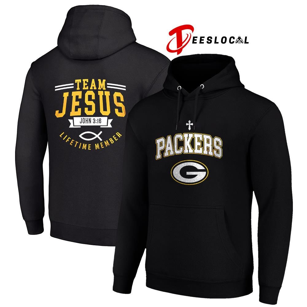 Green Bay Packers x team Jesus lifetime member John 3 16 logo shirt