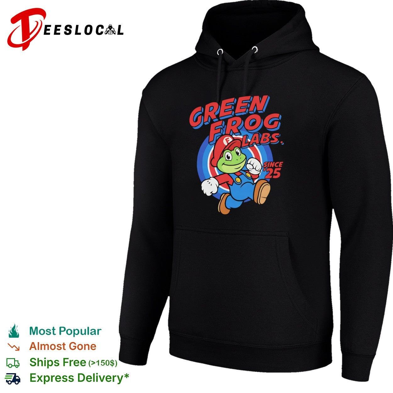 Green Frog Labs since 25 Nintendo Super Mario Bros inspired character parody shirt