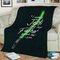 Green LightSaber Fleece Throw Blanket