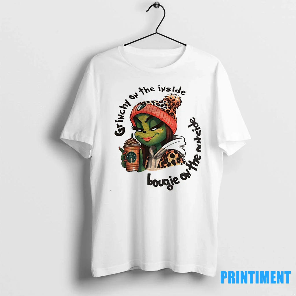Grinchy On The Inside Bougie On The Outside Tshirts Sweater