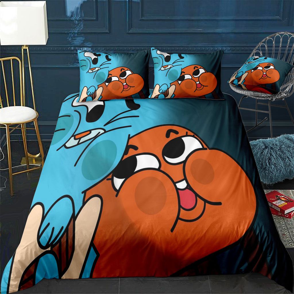 Gumball and Darwin (Shaded) Bedding Set (Duvet Cover & Pillow Shams)