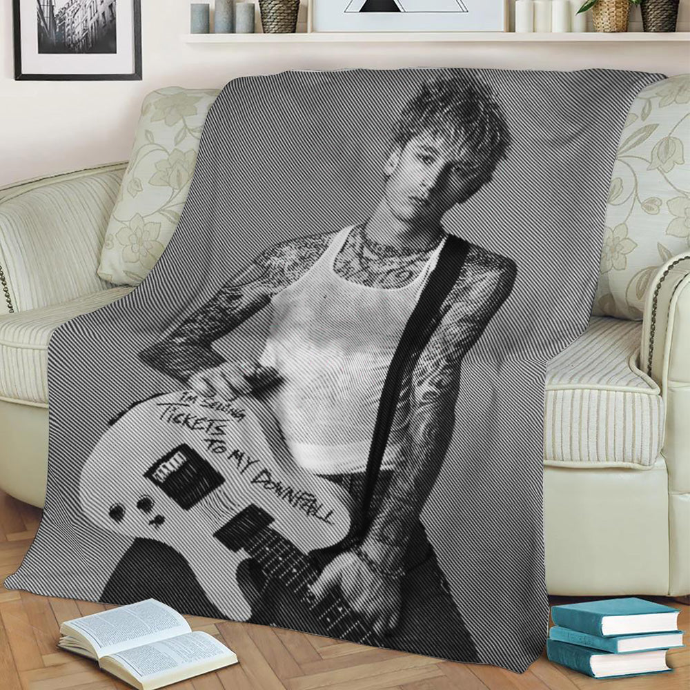 Gun Kelly Fleece Throw Blanket