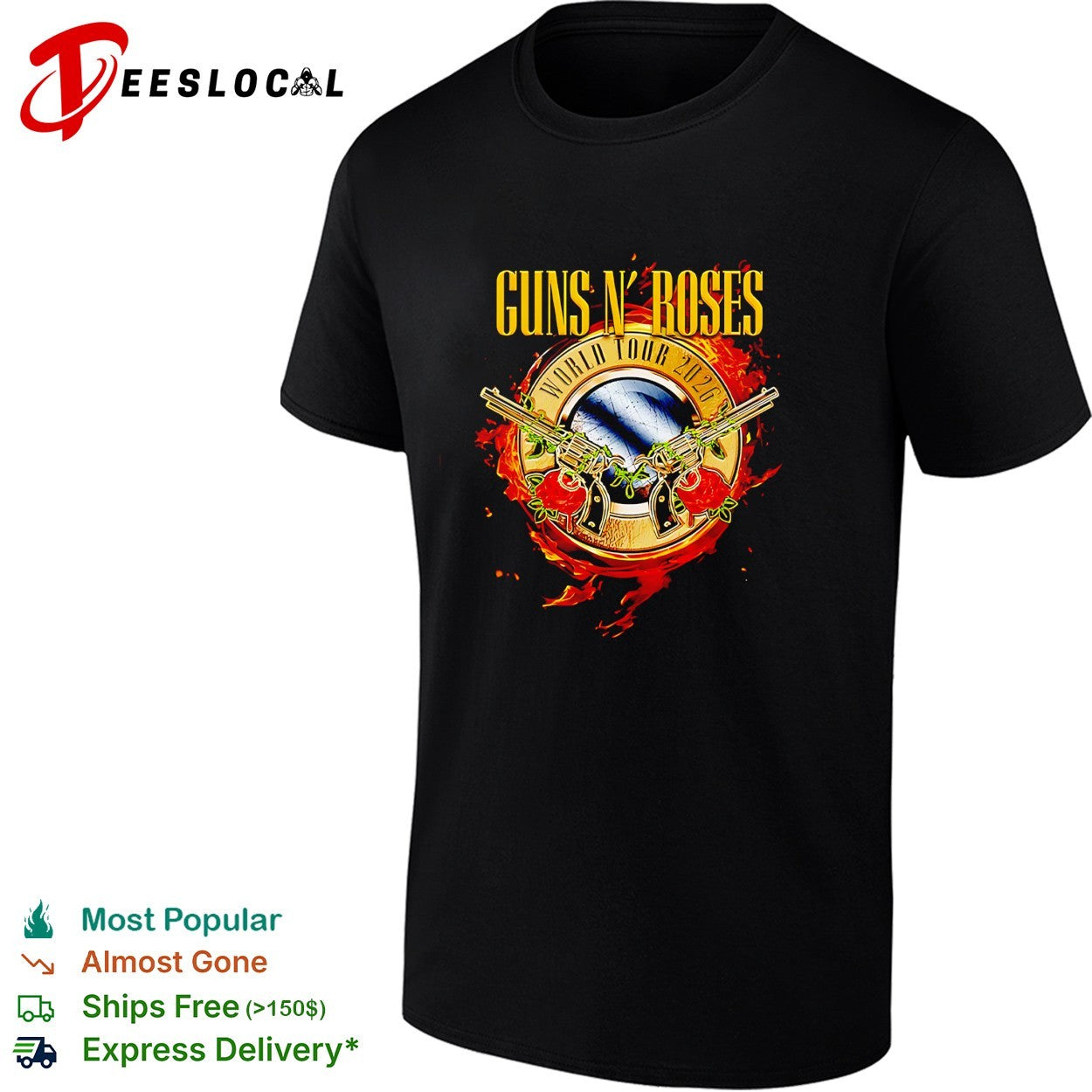 Guns N Roses World Tour 2026 Admat graphic shirt