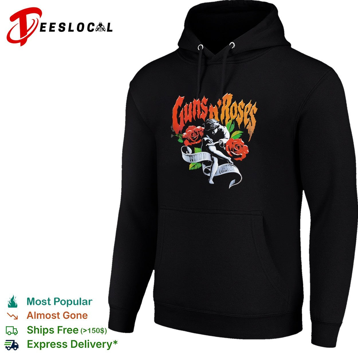 Guns N Roses World Tour 2026 Merch Use Your Illusion art shirt