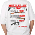 "Guns Are Tyranny" Menswear Cotton Armory Top Bear Breathable T-Shirts