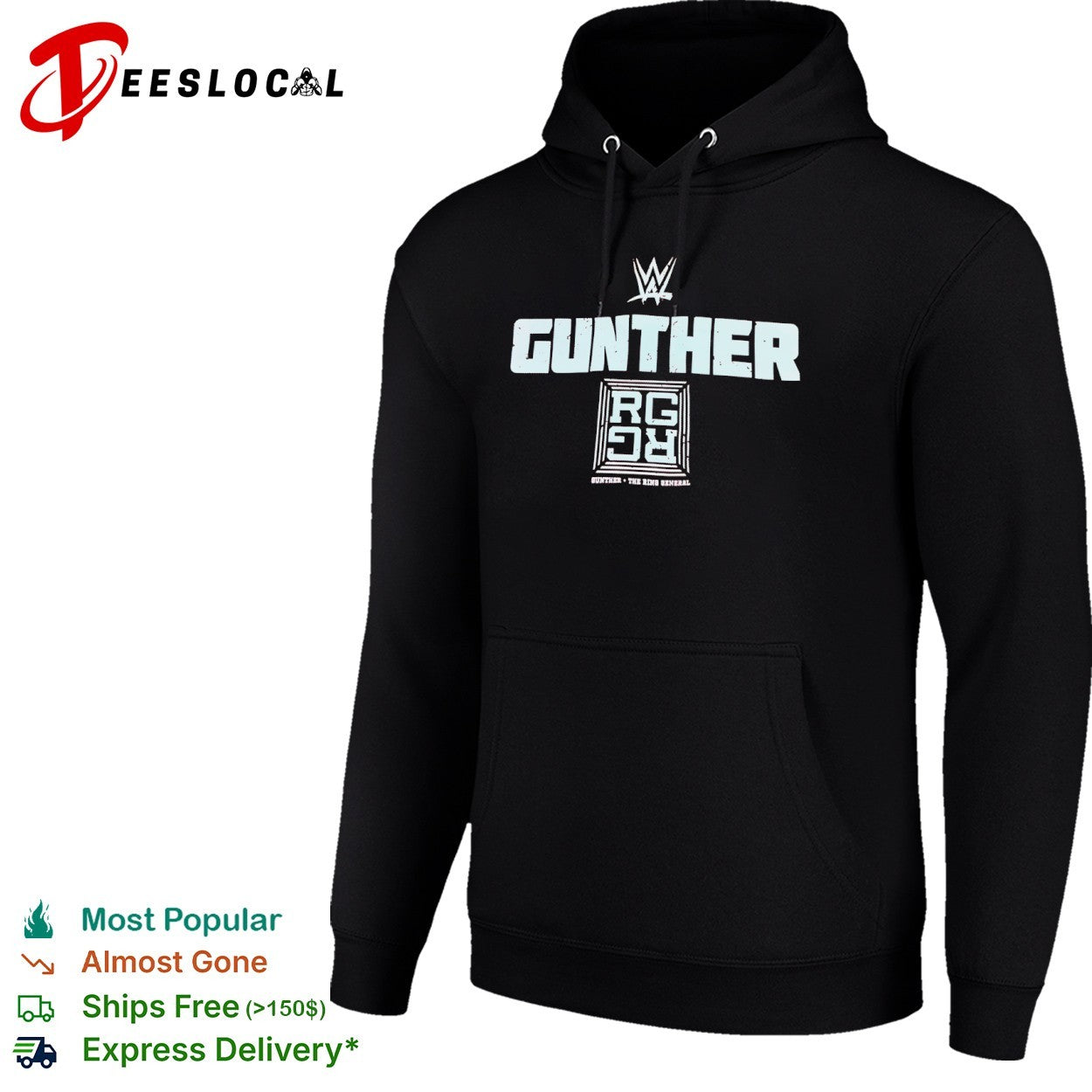 Gunther WWE the Ring General RG wrestling graphic shirt