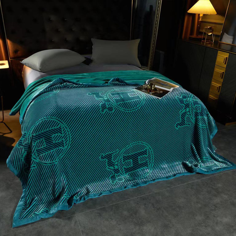 blue designer blankets for winter wholesale 912