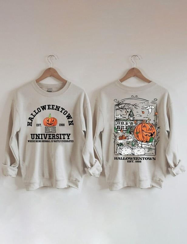 Halloweentown Est 1998 Back Front Halloweentown University Retro Halloweentown Sweat Autumn Fall T-Shirts