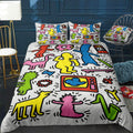 Haring Simpson Bedding Set (Duvet Cover & Pillow Shams)