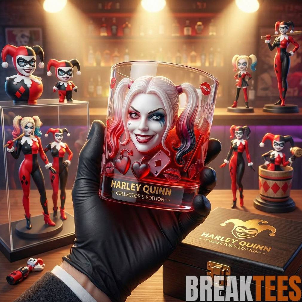 Harley Quinn Collector’s Edition Whiskey Glass
