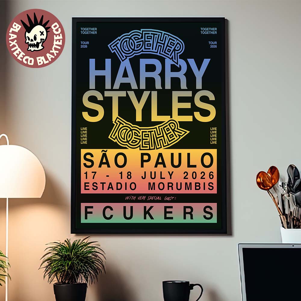 Harry Styles Together Together Tour 2026 Sao Paulo Brazil At Estadio Morumbis From 17 To 18 July 2026 Poster Canvas