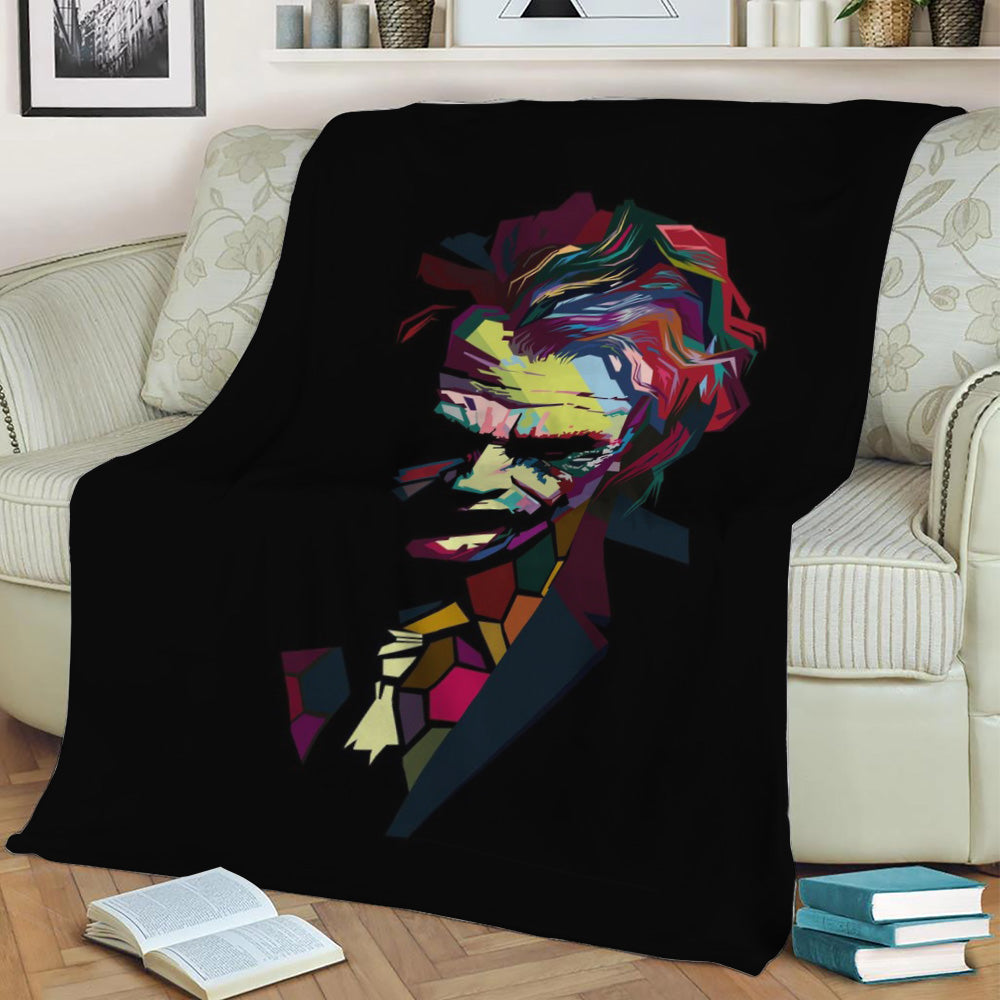 Heath Ledger Fleece Throw Blanket