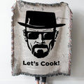 Heisenberg Lets cook Woven Tapestry Throw Blanket with Fringe
