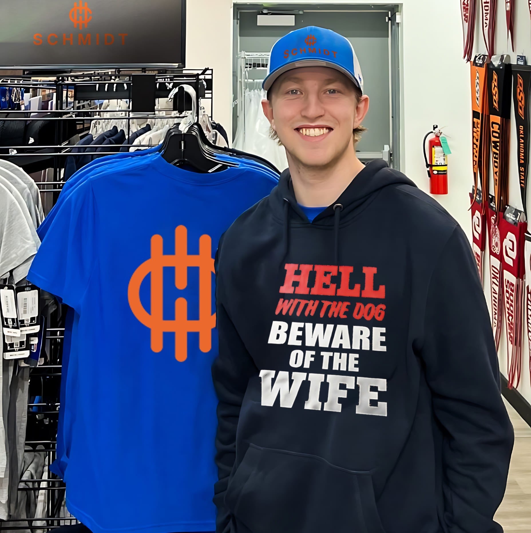 Hell with the dog beware of the wife shirt