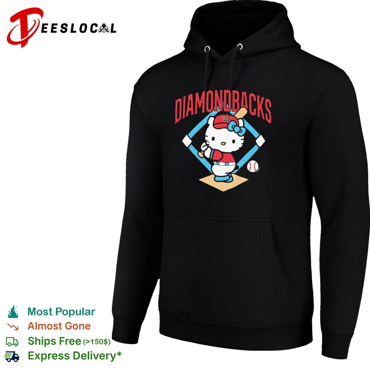 Hello Kitty Arizona Diamondbacks MLB Baseballshirt