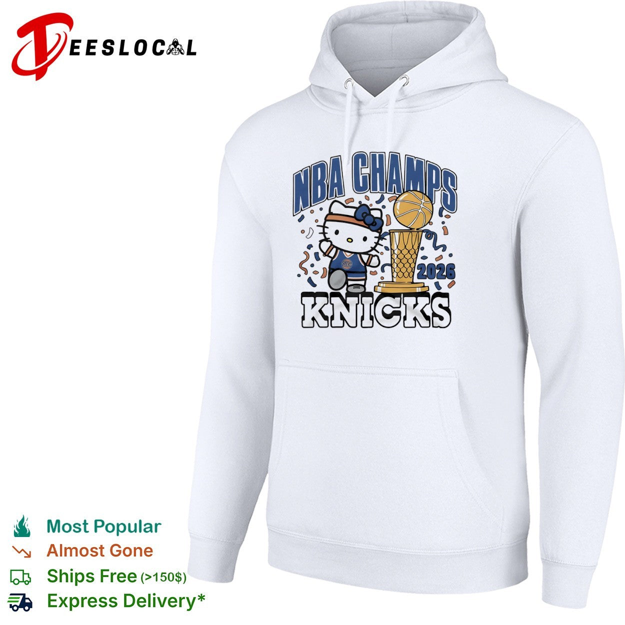Hello Kitty NBA Champs 2026 New York Knicks Basketball shirt