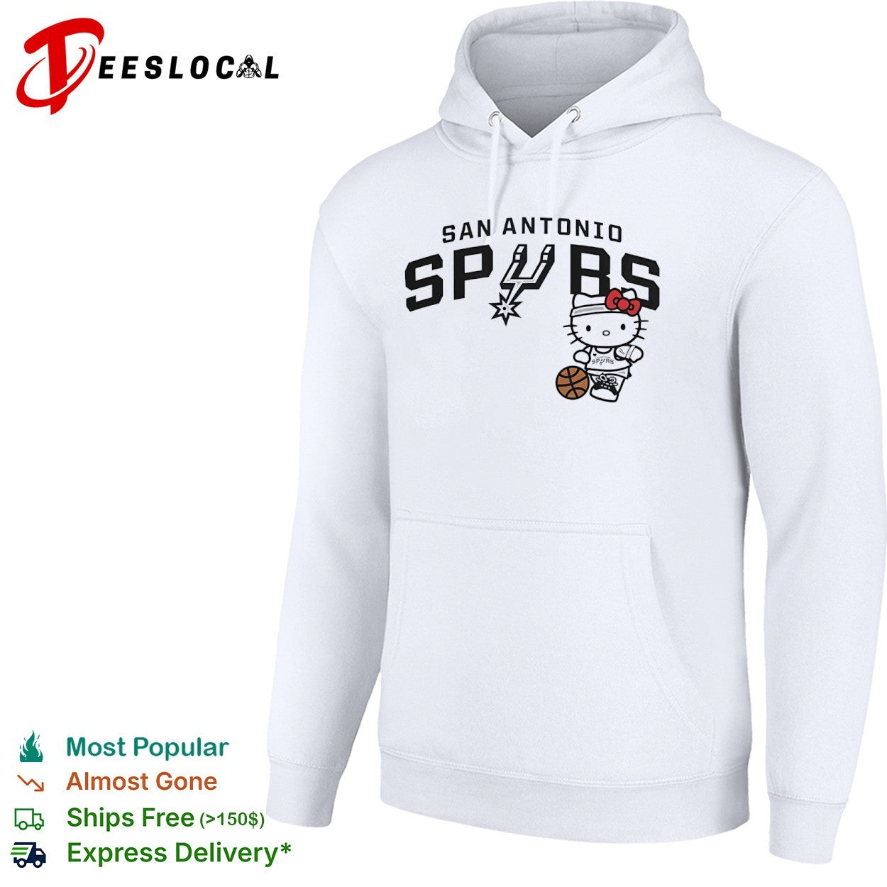 Hello Kitty San Antonio Spurs NBA Basketball Mascot Team shirt
