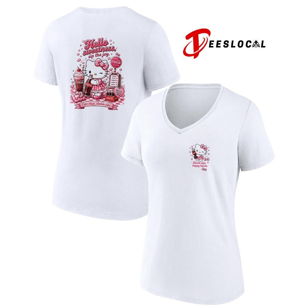 Hello Kitty sweet sips happy hearts cute days classic sips shirt